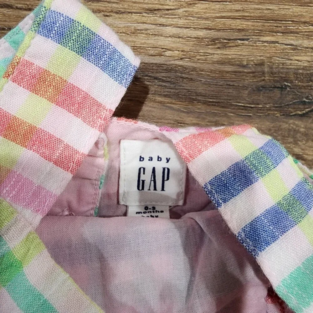 Gap Summer Dress Baby Girl Plaid B0020